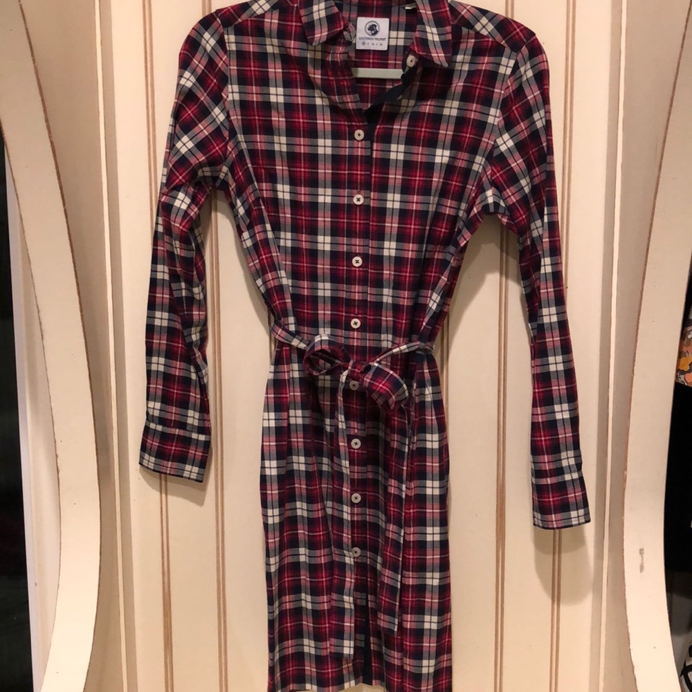 RED PLAID SOUTHERN PROPER DRESS